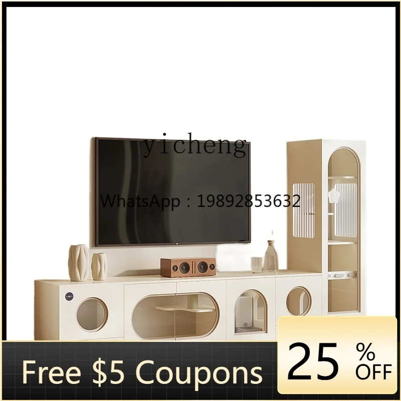 LYY  TV Cabinet Cat Villa Horizontal Cat Cabinet Home Indoor Cat Cage Does Not Cover an Area of Litter Box Nest Integrated