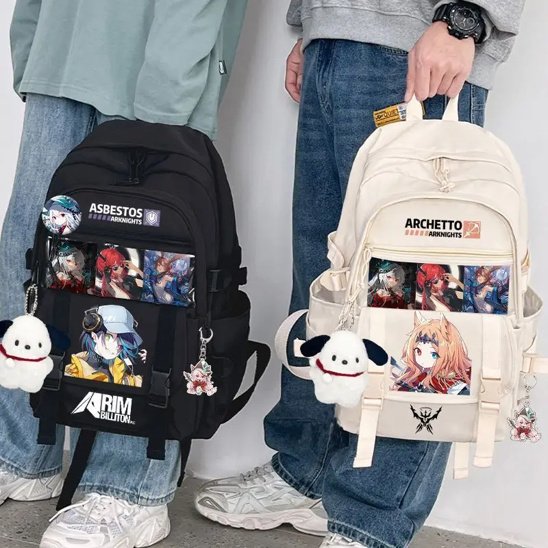 Arknights Bag Boys, Elemtary School Studts In Grades Three To Six, Large Capacity Backpack, New Portable Backpack For A