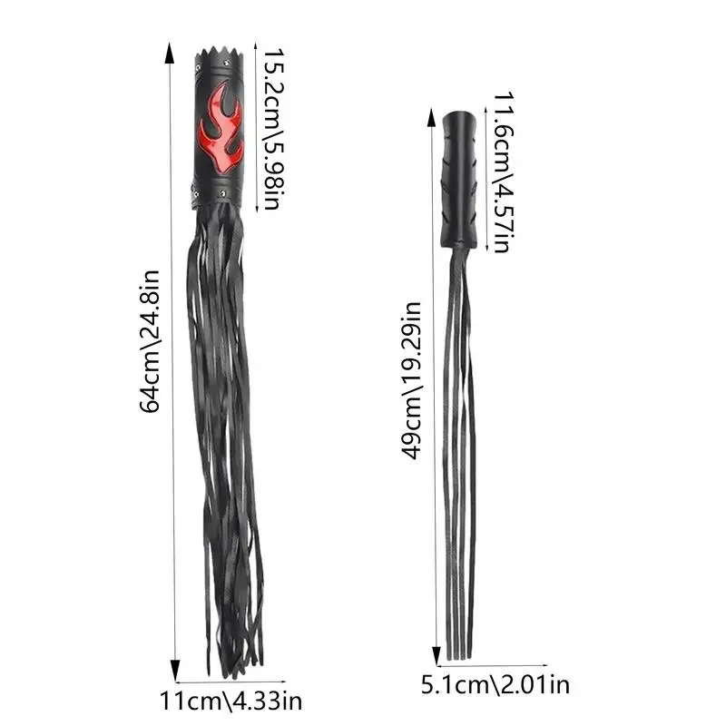 Motorcycle Grip Covers Fringe Grip Covers Auto Refit Retro Flame Handlebar Handle Spike Streamer Leather Bicycle Motor Grip
