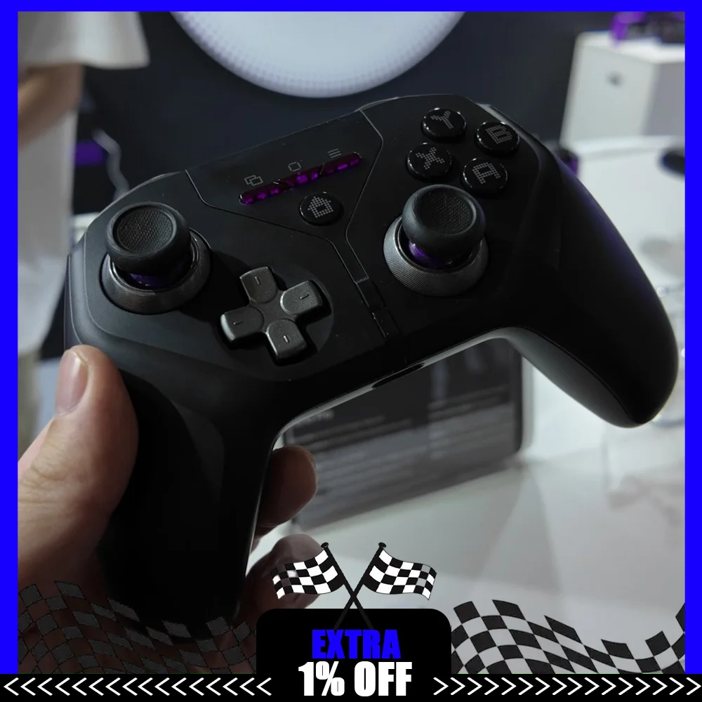 Leadjoy Skysword Gamepads وحدة تحكم ألعاب لاسلكية 12 بت TMR عصا التحكم الخطي الزناد غمبد مع تهتز Mmotor ل NS1/2 PC