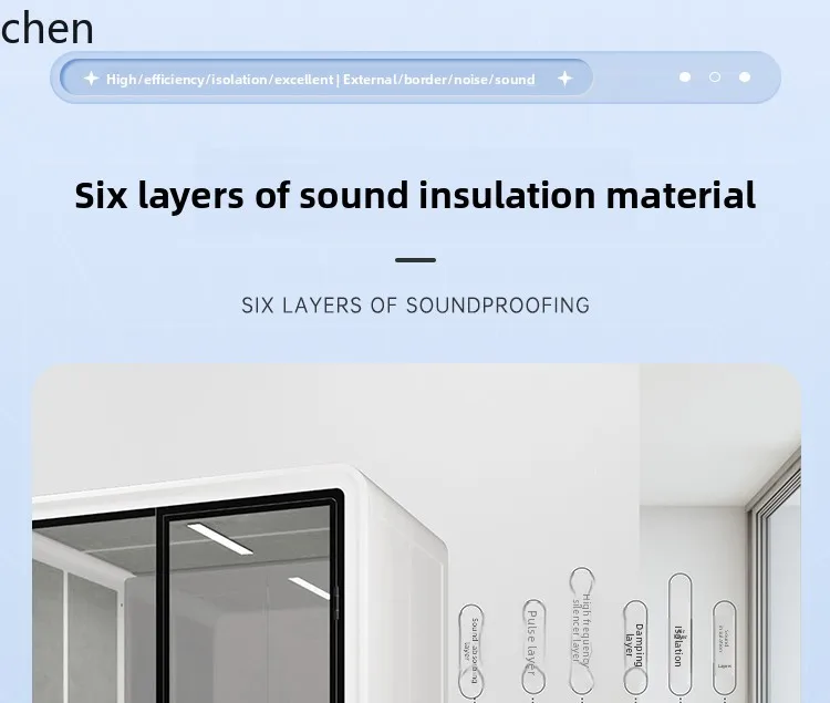 YXY Movable Soundproof Office Meeting Room Telephone Call Noise Reduction Room Privacy Telephone Booth Sleep Cabin