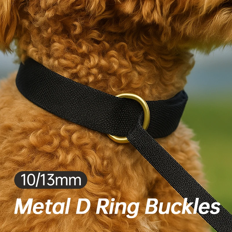 

50/100/200Pcs 10mm Metal D Ring Buckle for Bag Straps Pet Collar Webbing Connector Loops Clasp DIY Bags Hardware Accessories