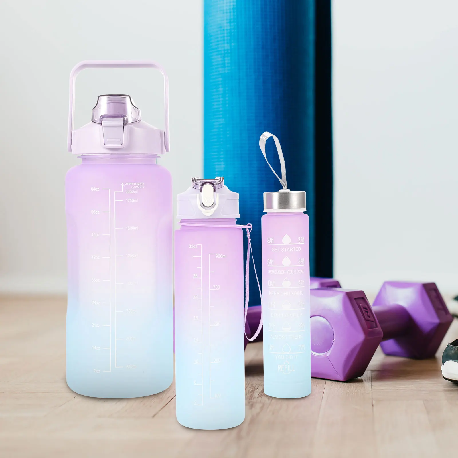 3Pcs Workout Water … - image