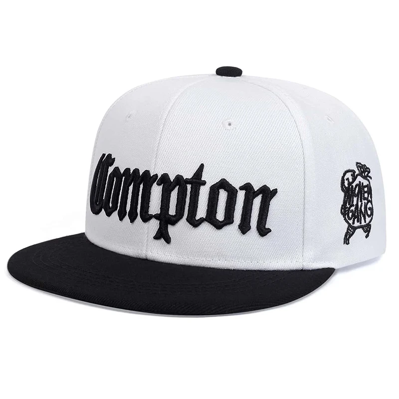 Men\'s Fashion Compton Embroidered Hat Snapback Caps Unisex Sunshade Hat Women Adjustable Hip Hop Baseball Caps Cowboy Hat