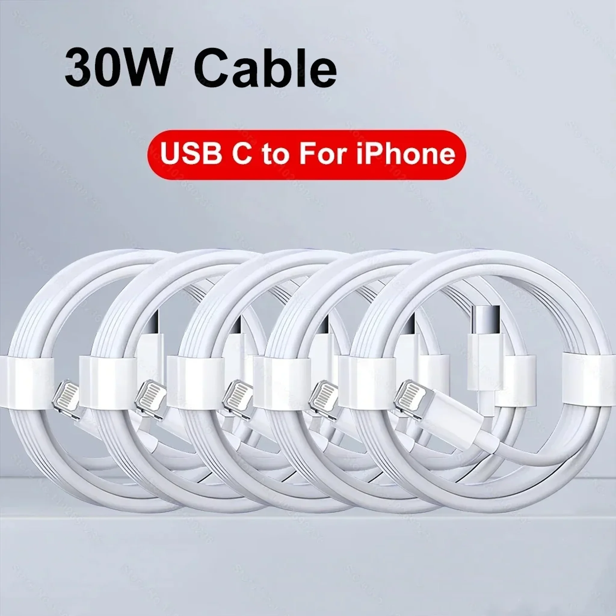 Phone Accessories Nothing - 1-5개입 30W 고속 충전 케이블 아이폰