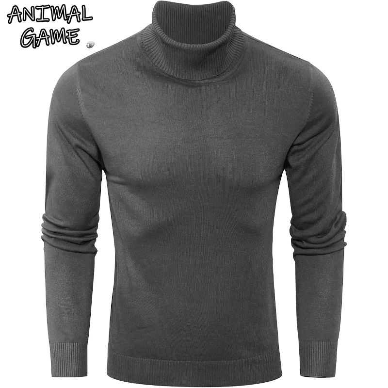 

Animal Game Winter Men's Warm Cold Blouse Turtleneck Sweater Luxury Woolen Knitwear Pullover Outdoor Casual Knitwear Knit Men