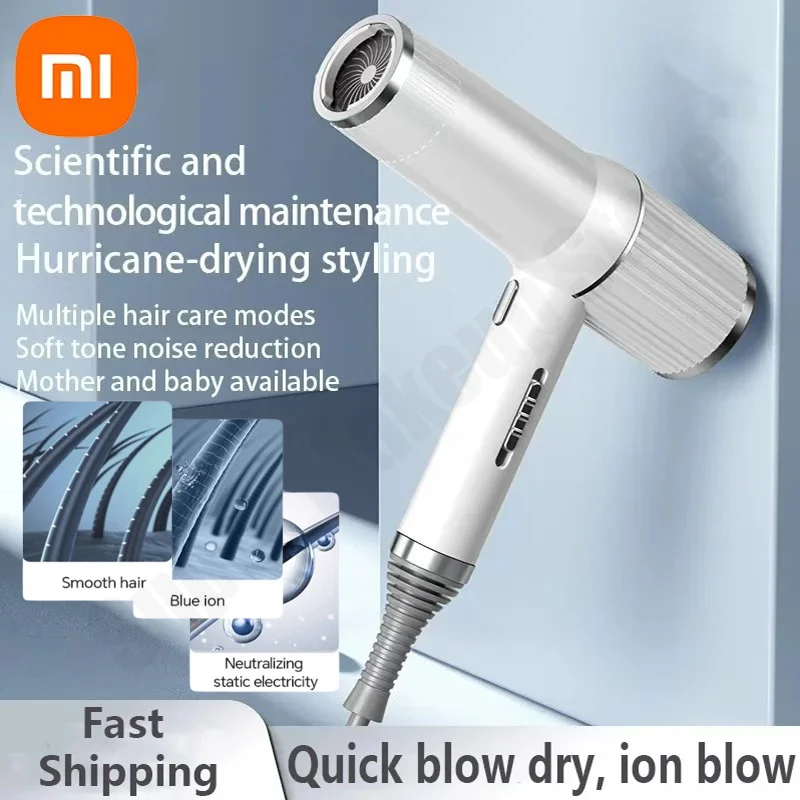 Xiaomi 1300W Professional Ionic Hair Dryer Quick Drying Noise Reduction Constant Temperature Portable Electric Hair Blower 2025