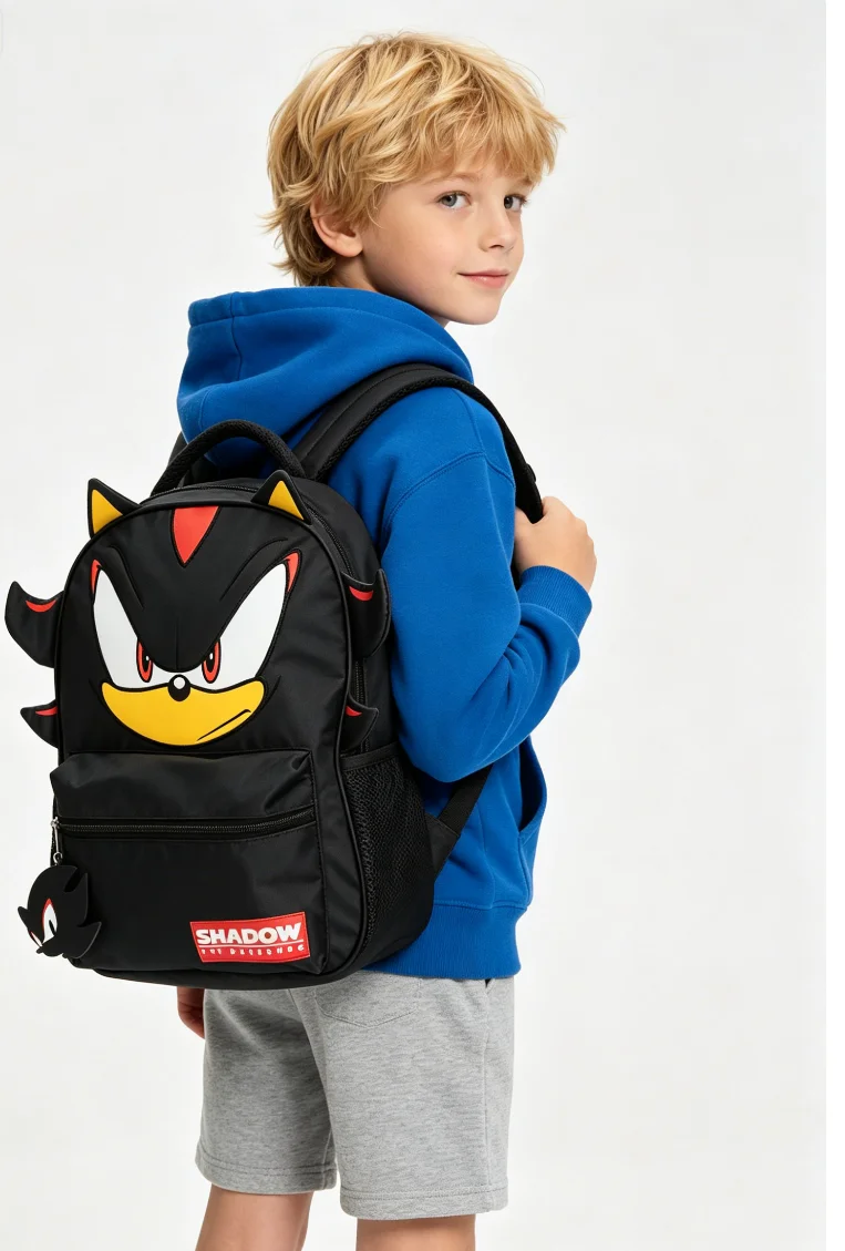Japanischer Klassischer Spielscharakter Shadow Silver Anime Plüsch-Rucksack Rosa Amy Großer Rucksack Kindergeburtstag Weihnachtsgeschenk – Detail 3