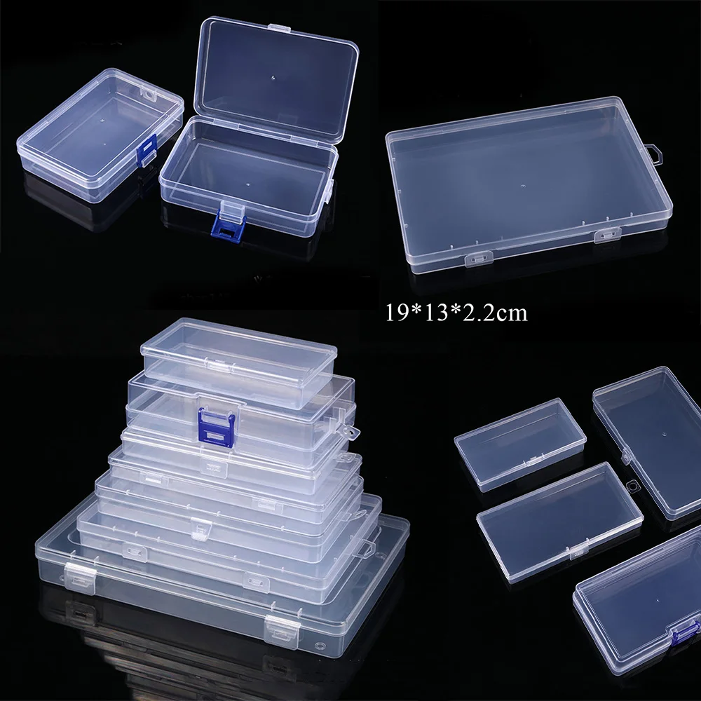 Dustproof Storage Case Rectangular Plastic Boxes Translucent Box Durable Strong Storage Box Packing Waterproof Multifunctional