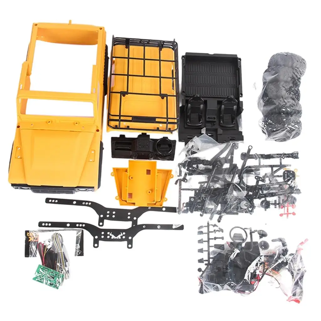 1 12 RC Rock Crawler Car Kit 4WD Unassembled DIY Off Road Climbing Truck for Adult Hobbyists
