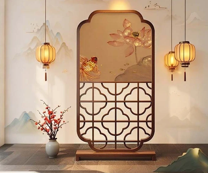 

Song Dynasty aesthetic seat screen office living room can be moved to block decorative ornaments solid wood wholesale screen