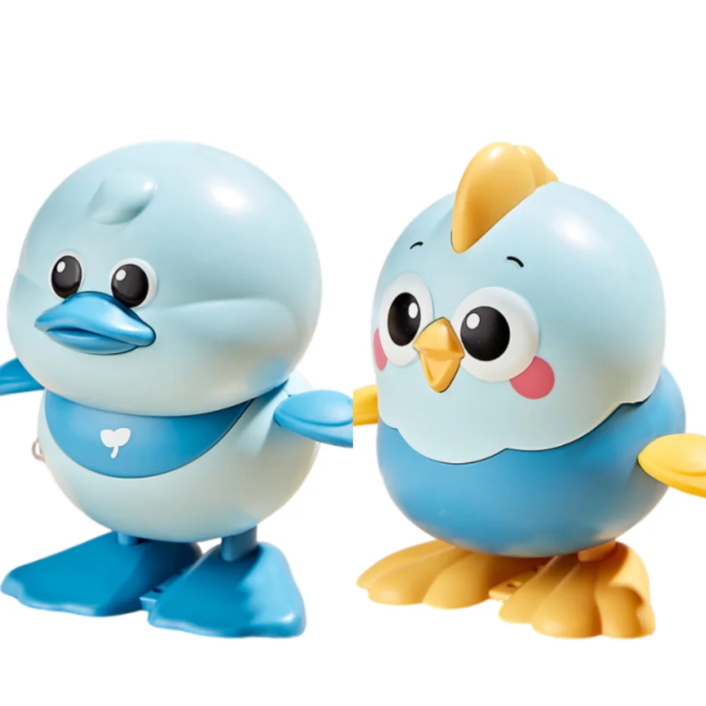 

Colorful Design Jumping Chicken Toy Funny Movement Rocky Swing Motion Clockwork Toy Small Animal Shape Durable Construction