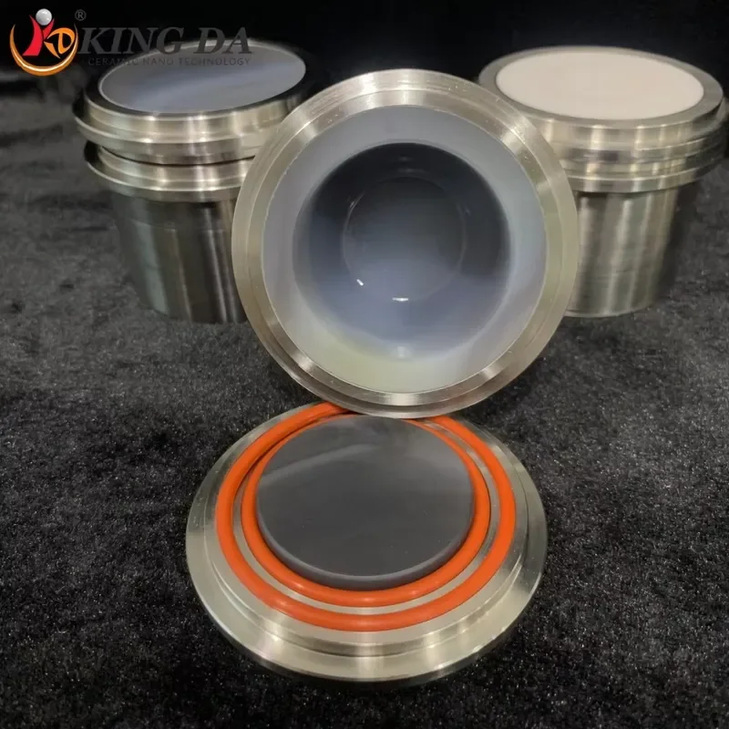 i Compatible Retsch PM200/400 Series 50ml Natural Agate Grinding Jar-High Efficiency Lab Ball Mill Jar for Industrial Ceramic