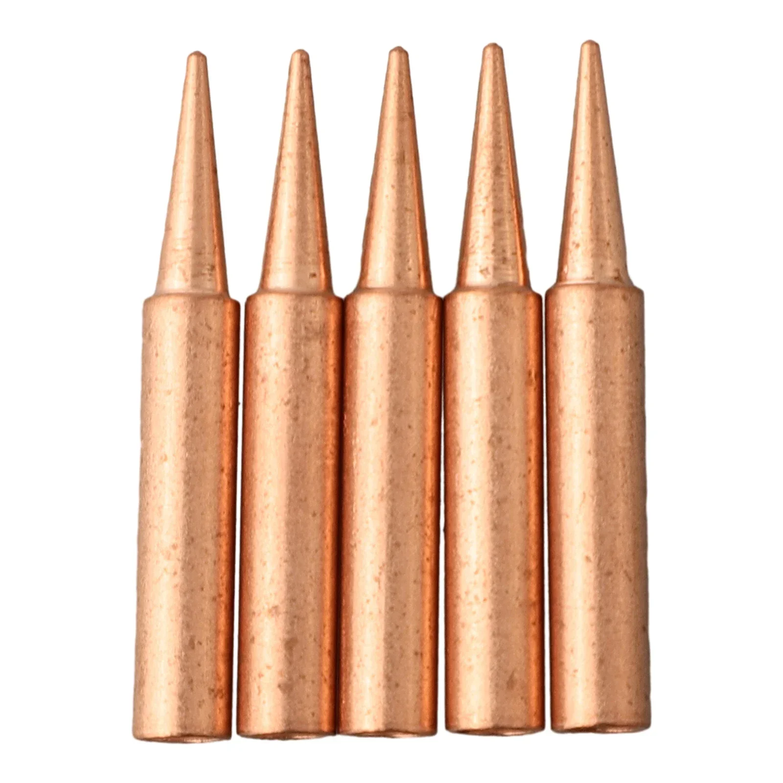 5pcs 900M-T Copper Soldering Iron Tips Lead Free Welding Nozzle Inner 4mm Outer 6mm Lower Temperature Soldering Machine Parts