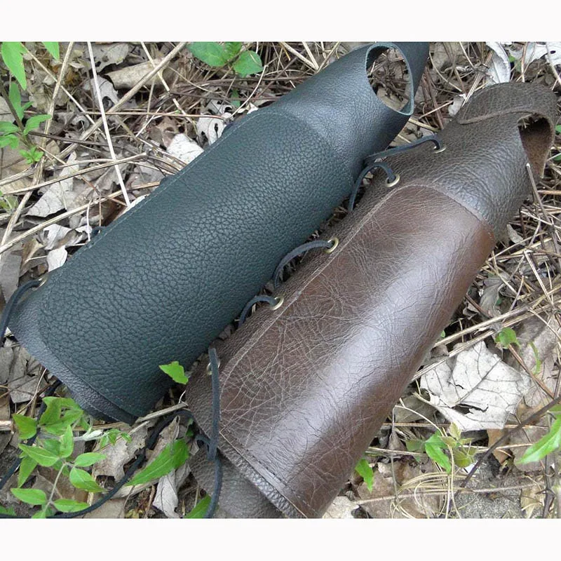 Medieval Renaissance Archer Wristguard Pu Leather Gloves Steampunk Arm Guard Armor Viking Pirate Cosplay Costume Accessories
