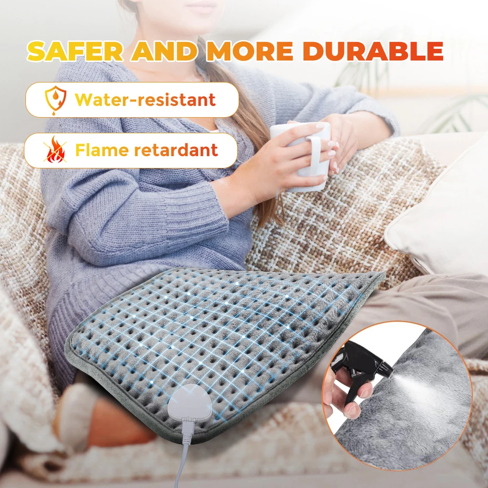 Electric Blanket Heating Pad for Bed Thermal Mattress Heated Mat Body Warmer Soft Heating Pad for Back Pain and Cramps Relief