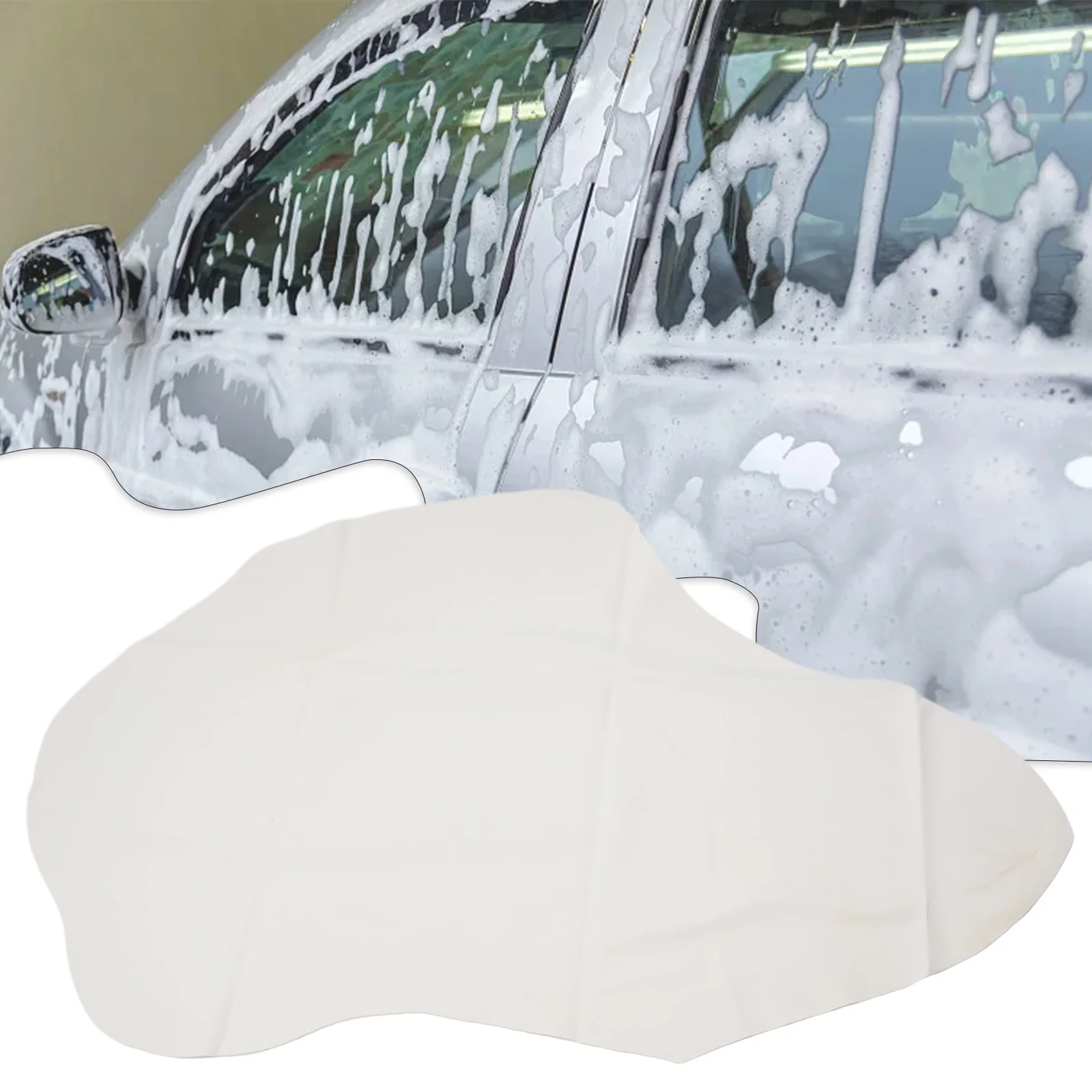 40x60cm Car Washing Towel Chamois Leather Cleaning Cloth Irregular Shape Strong Water Absorption Rag Car Wash Accessories