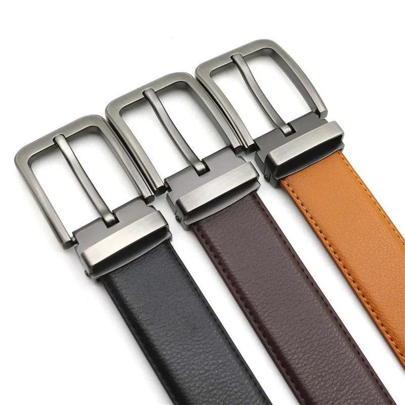3,3 cm Weißer Ledergürtel mit Dornschließe, Freizeitgürtel für Jugendliche, Originalgürtel für Männer und Frauen – Detail 3
