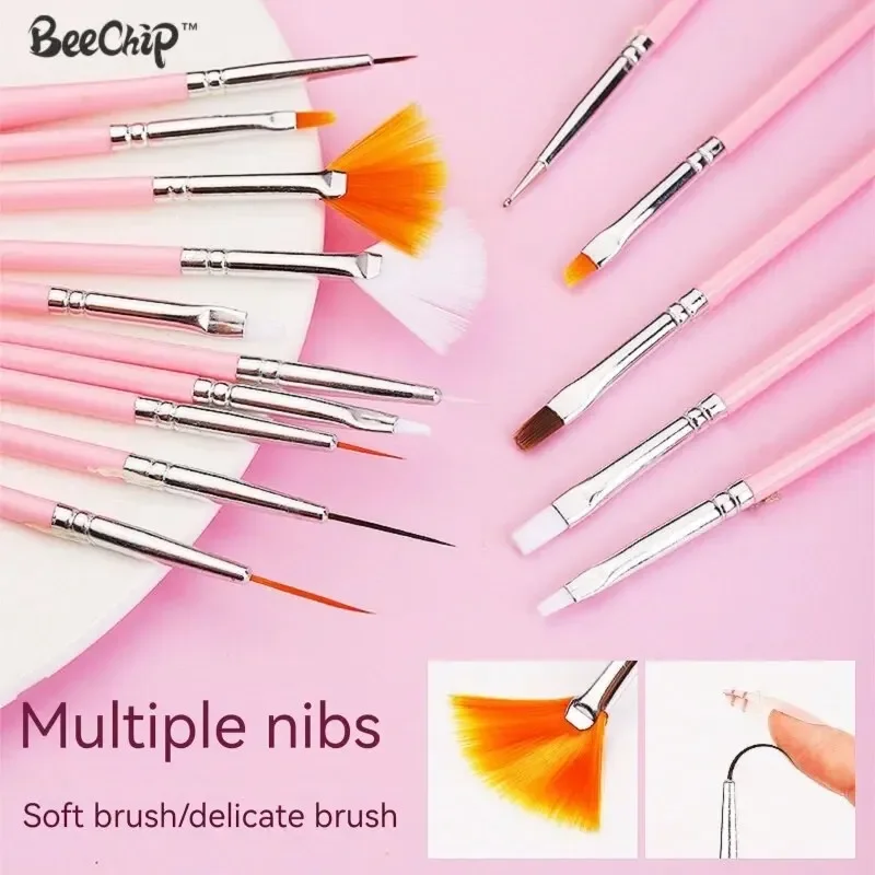 15PCS Women's Makeup Brush Set Soft Makeup Application Powder Grasping Force Easily Carry Makeup Tools Smudges Naturally