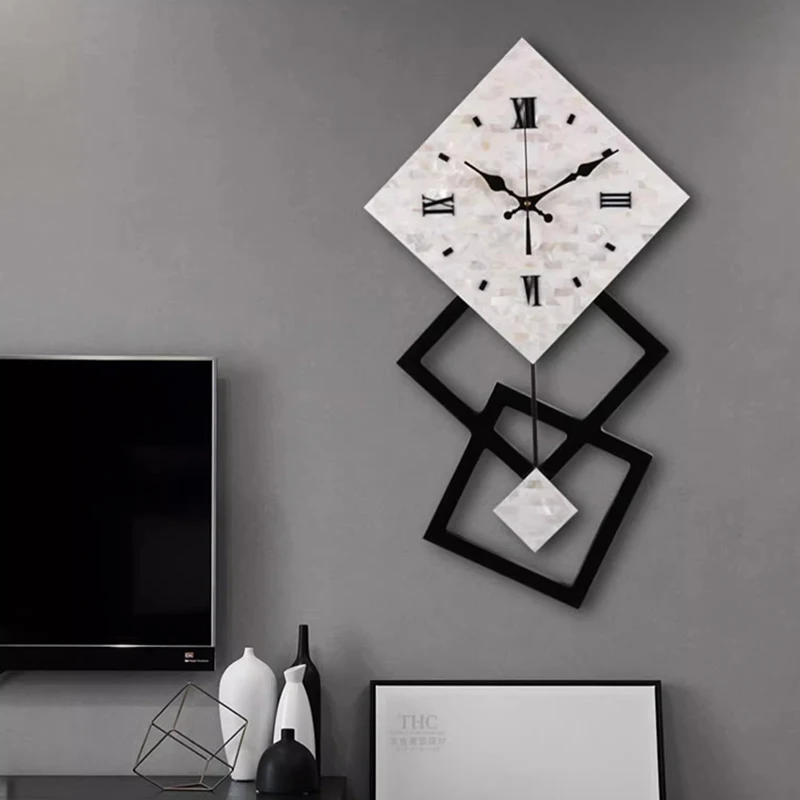Creative Trend Clock Wall Modern Minimalist Fashion Nordic Art Wall Clock Pendulum Unique Reloj De Pared House Decoration
