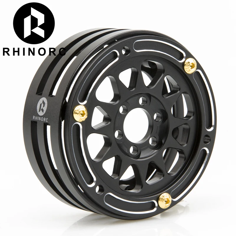 Rhino Narrow Carbon Fiber Aluminum 2.2 inch Pro LightWeight RC Car Crawler Wheel SCX10 RBX10 RR10 Wraith MOA