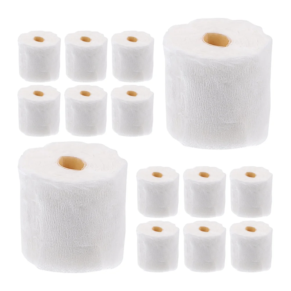 30 PCS Simulated Paper Towels Dollhouse Miniature Bathroom Accessories Tissue Decorations Web Kitchen Plastic Toilet Dollhouses