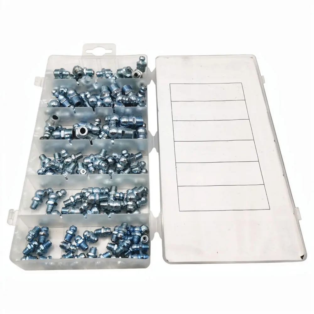 Professional Grease Zerk Kit With Various Angles And Tips Lubrication Dispenser Hardware For Auto Shop Machine Grease Injection