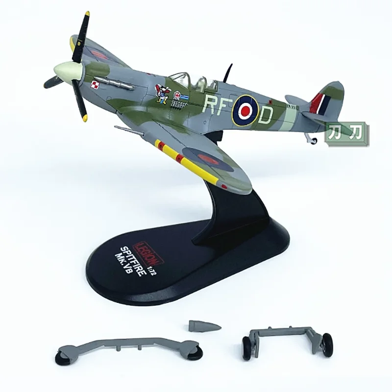 LEGION 1/72 Scale 14618LC British MKV Spitfire Fighter Die-cast Alloy Aircraft Model Collectible Decorative