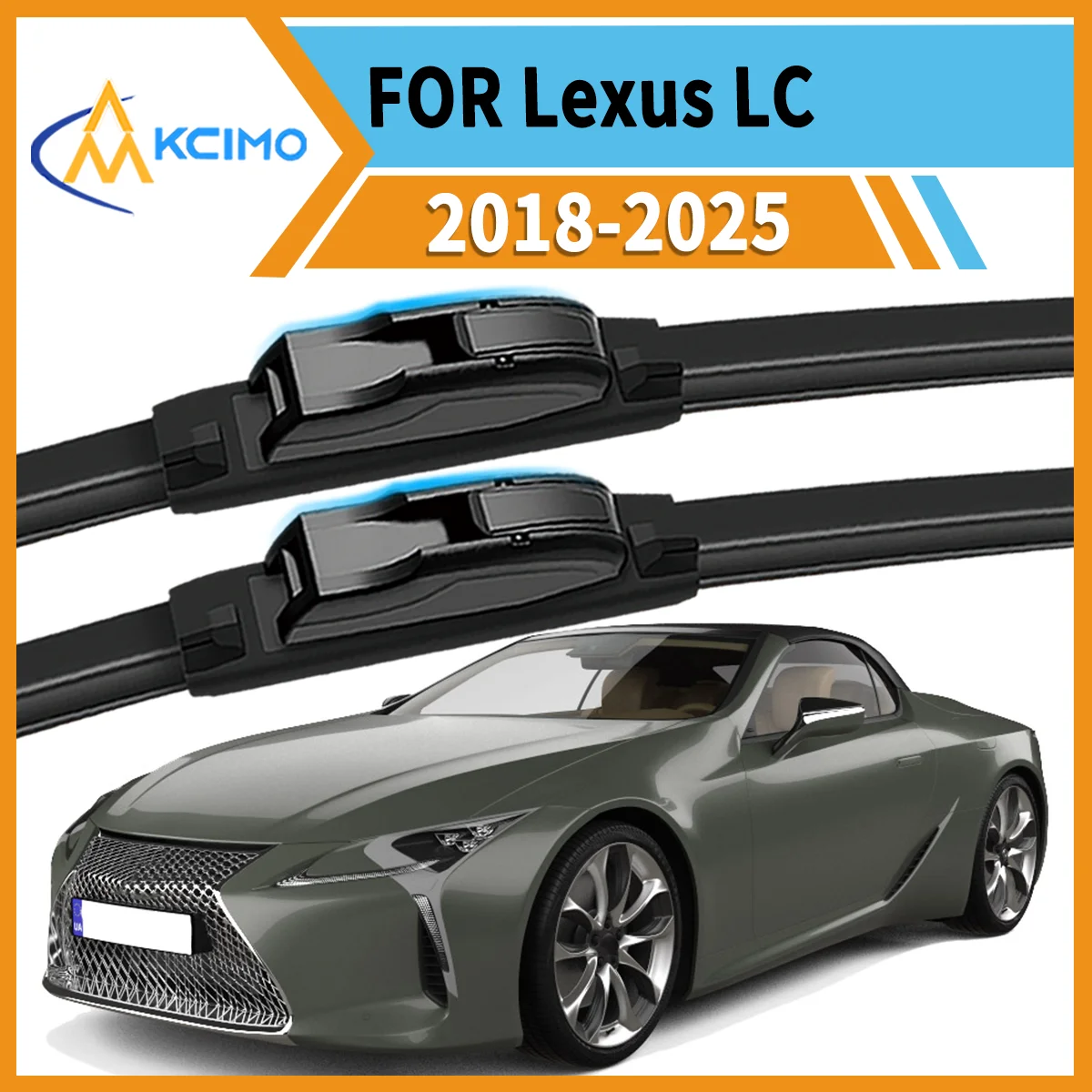 

Clear Vision Guaranteed 2 Front Wiper Blades For Lexus LC Z100 2018-2025 All-Season Use Durable Rubber Safe & Smooth Driving