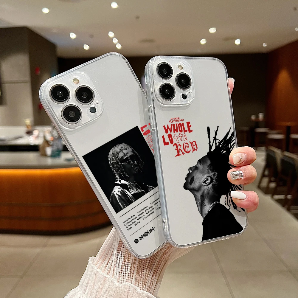 Playboi Carti Rapper Hot Phone Case For iPhone 15 14 13 12 11 Mini Pro Max X XR XSMax 6S 6 7 8 Plus SE20 Transparent Cover