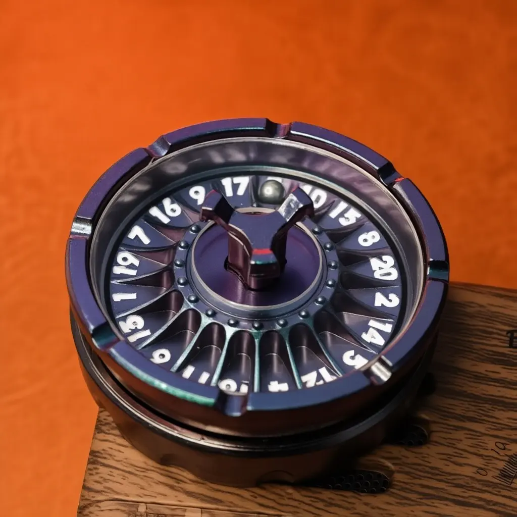 ของเล่นหมุนคลายเครียด Flying Dragon Turntable Fidget Spinner พกพาสะดวก บรรเทาความวิตกกังวล หมุนได้รอบตัว  ของเล่นโลหะแบบ Roulette EDC