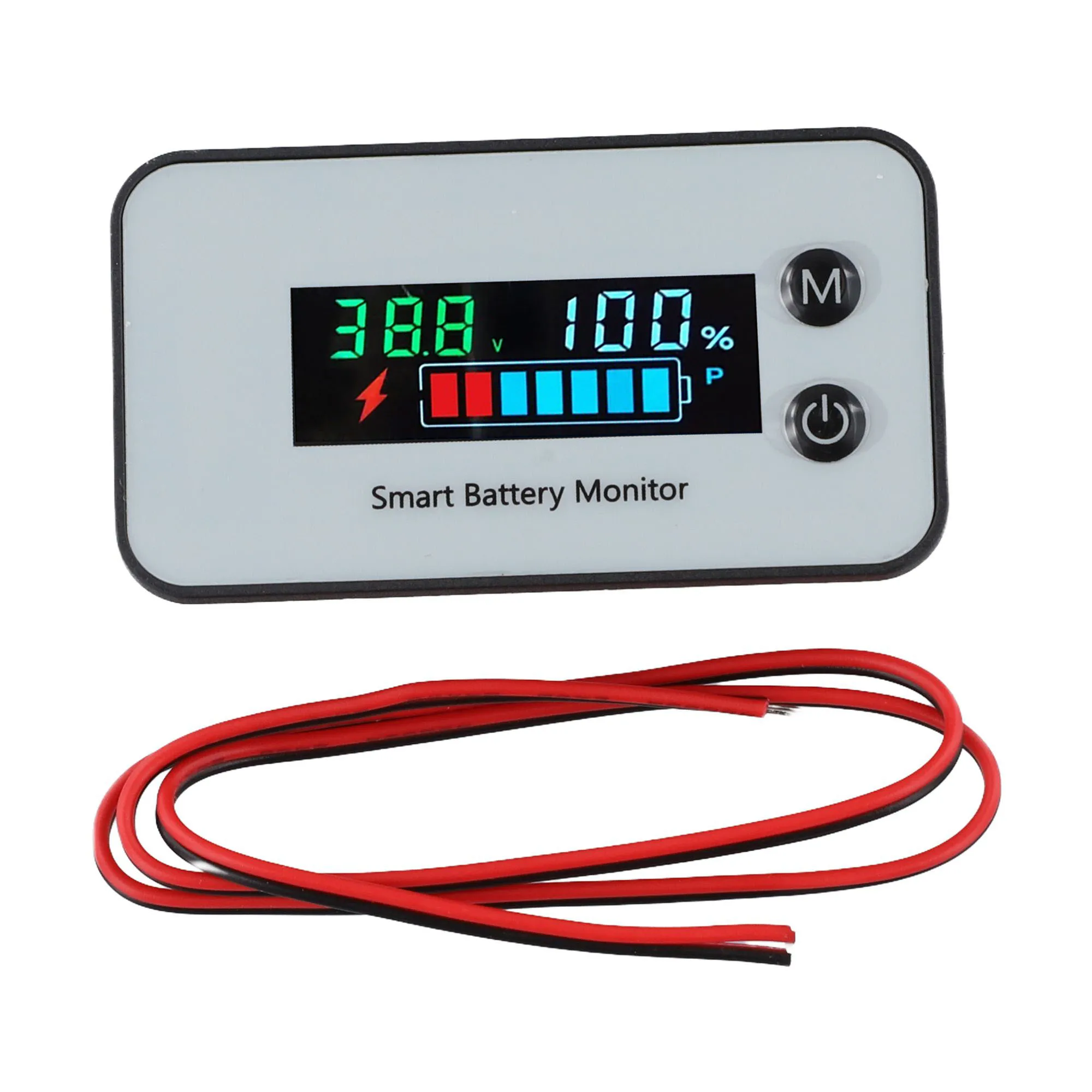 Color Screen Voltage Percentage Meter DC7-100V For Battery Capacity Indicator Fuel Gauge Tester For Car Motorcycle Electric Vehi