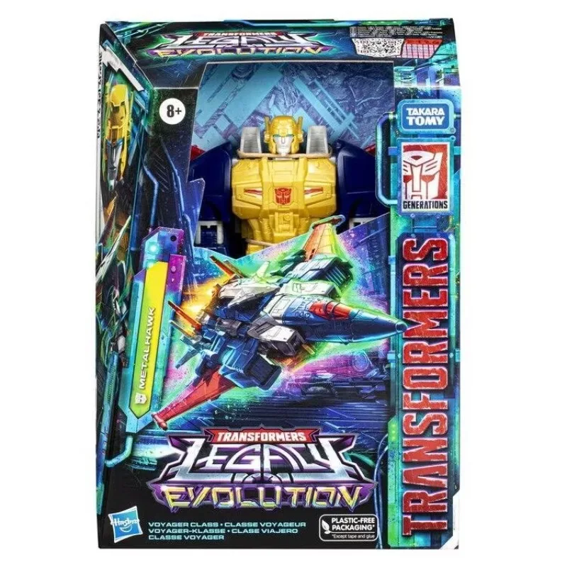 Takara Tomy Hasbro Transformers Legacy Evolution Metalhawk figura de acción modelo Robot colección Hobby juguetes regalo de cumpleaños