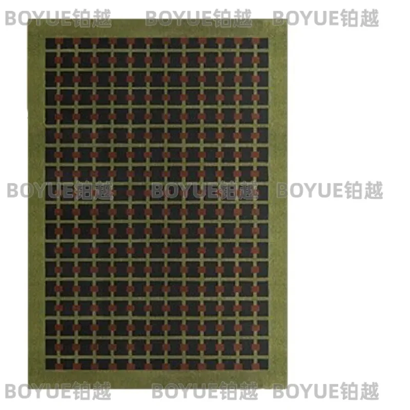 Vintage Thickened Area Rug for Living Room Bedroom Dark Luxury American Style Soft Floor Mat Sofa Carpet Home Decor