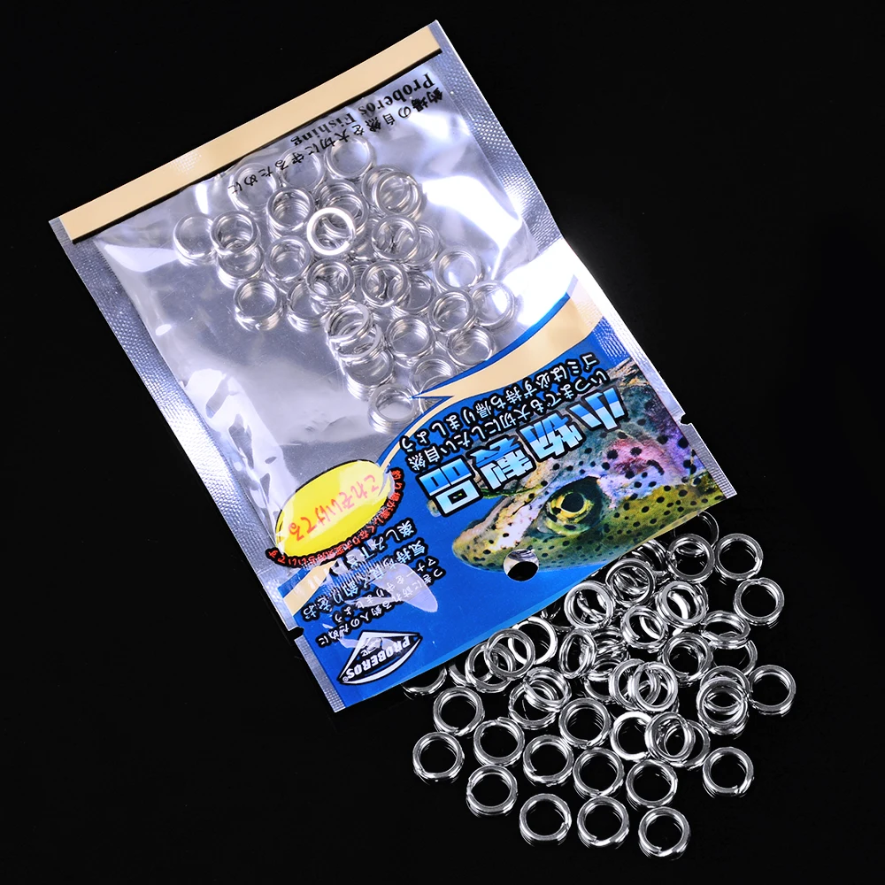 PROBEROS 200 Stück 0 # -12 # Edelstahl Angeln Split Ringe Glatte Link Salzwasser Süßwasser Angelgerät Zubehör Großhandel – Detail 7