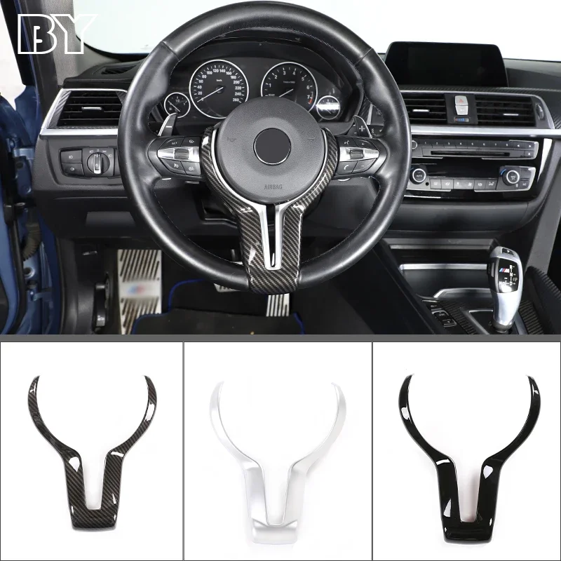 3 Colors Car ABS Steering Wheel Frame Trim Accessories For BMW F20 F22 F21 F30 F32 F33 F36 F06 F12 F13 X5 F15 X6 F16 M-Sport