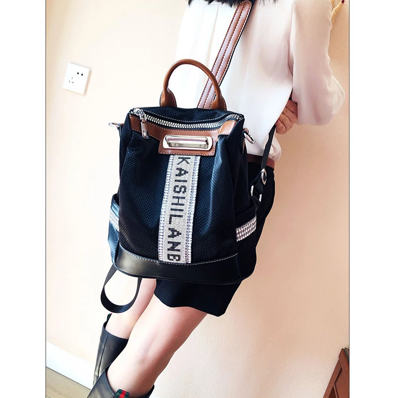 #6373-3 # Fashion Hot Diamond Backpack New Travel Backpack Versatile and Elegant Women's Bag