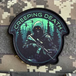 Creeping Death Tactical Patch Army Printing Patches Hook and Loop Ranger Soldier Morale Badge Military Armband Backpack Sticker