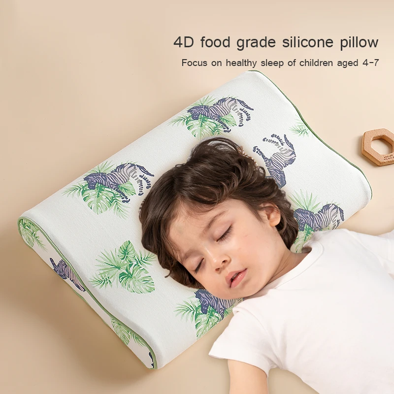 Goodbaby Silicone Pillow Environmental Materials Super Ventilation Pillow 43x27x5-7cm