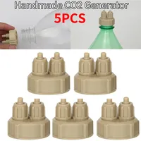 5PCS Aquarium CO2 System Generator Bottle Cap Fish Tank Live Plant DIY Air Diffuser Generator Carbon Dioxide Reactor Instrument
