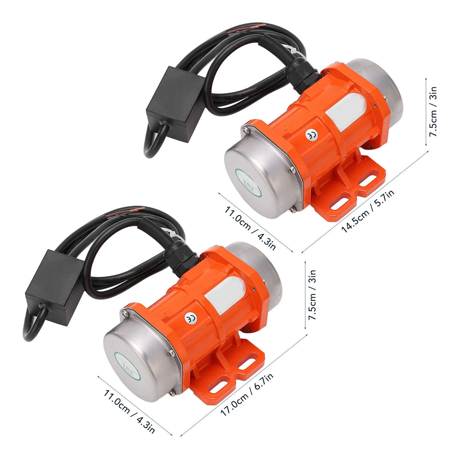 Vibrating Motor IP66 Waterproof Dust Proof Concrete Vibrator Motor 3600RPM Maximum Speed for Electric Power Construction