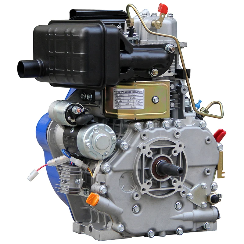 10HP 8kW HR192FB Open Frame Electric Pump Power Taper Shaft Heater Euro 5 Emission Standard