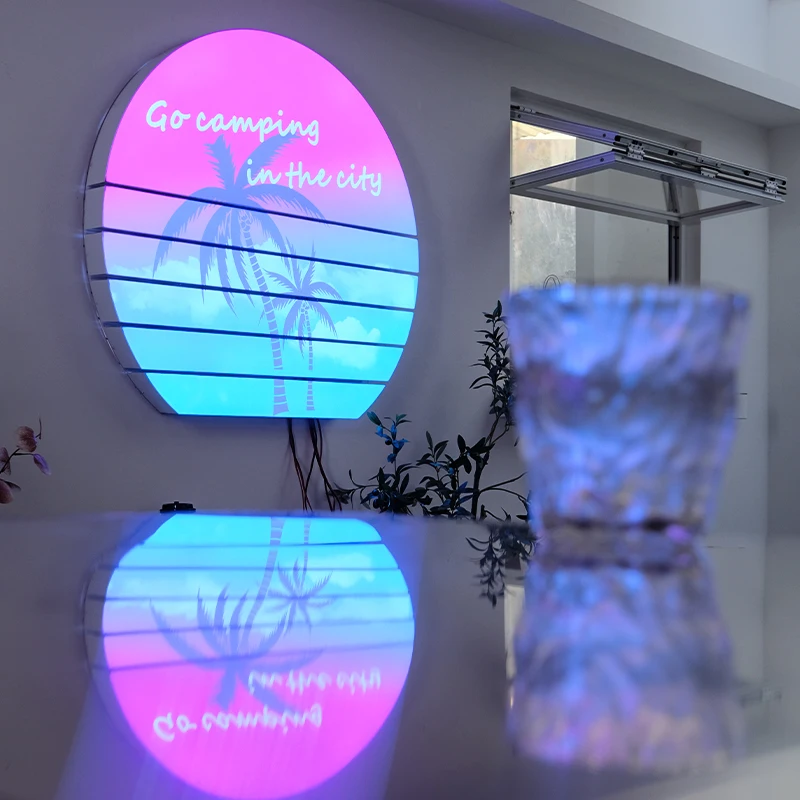 Creative Sunset Light Box Custom Colourful Gradient Luminous Sunset Background Ambience Sense Light Box