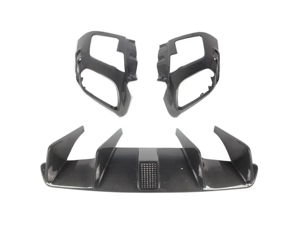 812 MSY N Style Dry Carbon Fiber Rear Bodykit Car Accessories Lip Diffuser Spoiler Splitter for GTB