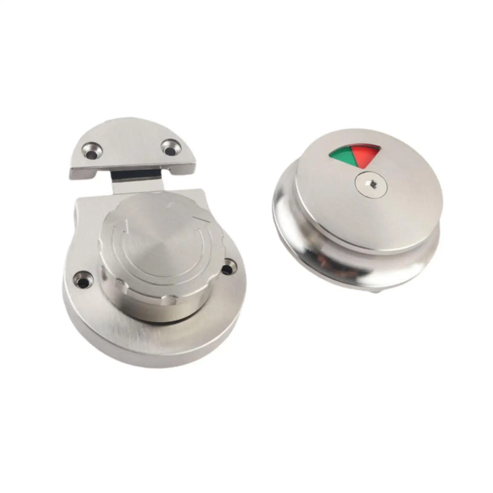 Stainless Steel WC Door Lock with Red Green Indicator Occupancy Dead Bolt for Professional Restroom Partition