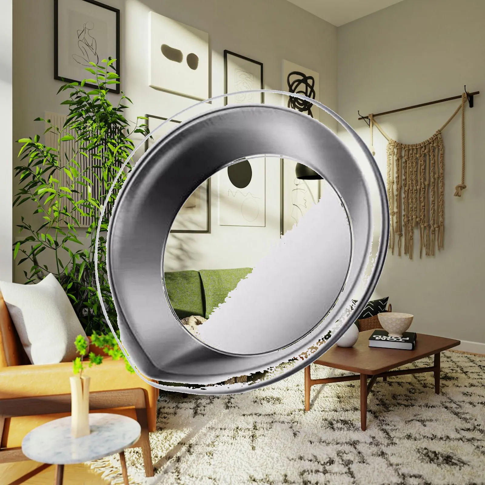 Reusable Round Metal Paint Mixing Bowl for Artist Hobby Work Stainless Steel Palette with Notch for Easy Paint Transfer