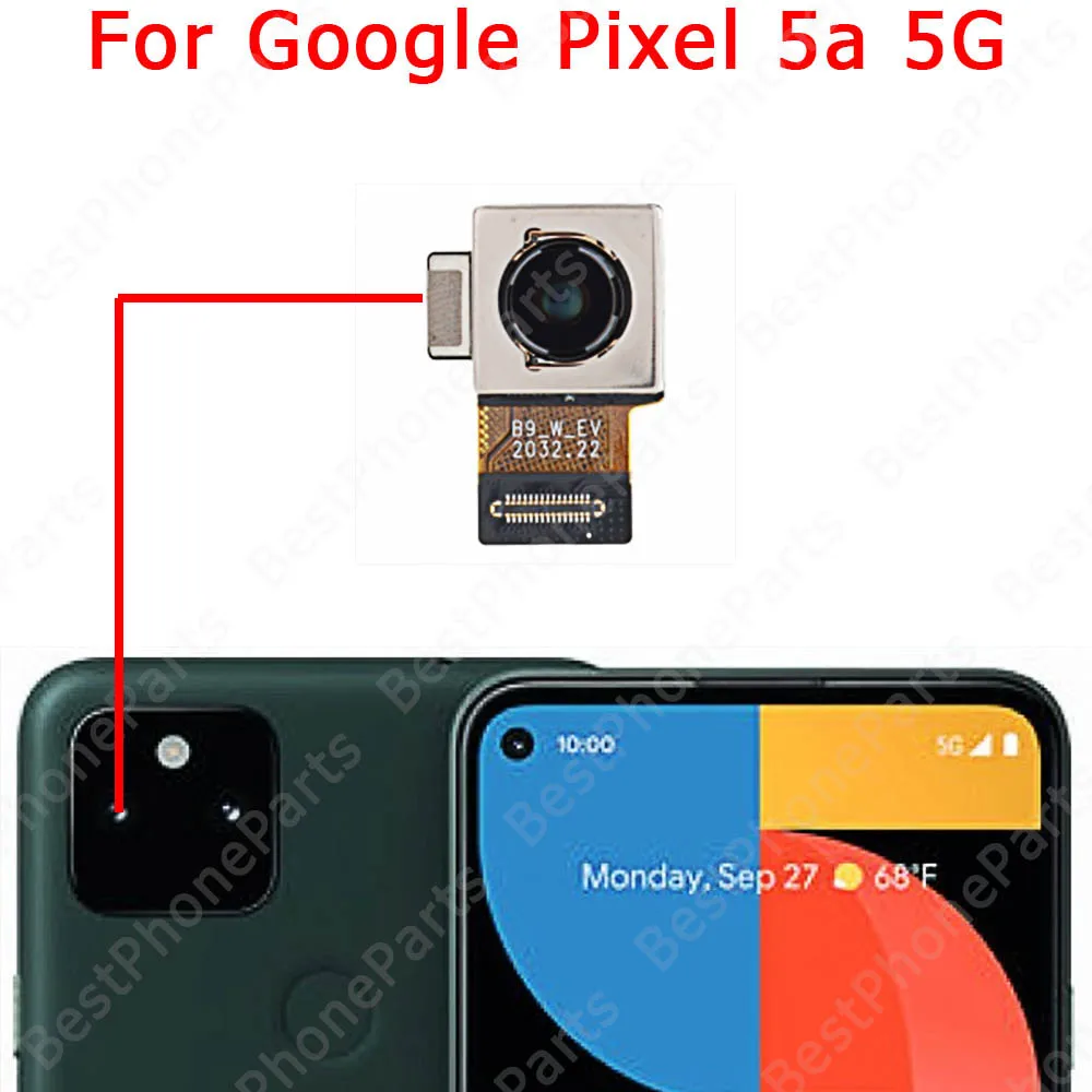 Camera Module For Google Pixel 4 XL 4a 5 5a 5G Backside Selfie Front Rear Back View Camera Flex Replacement Spare Parts