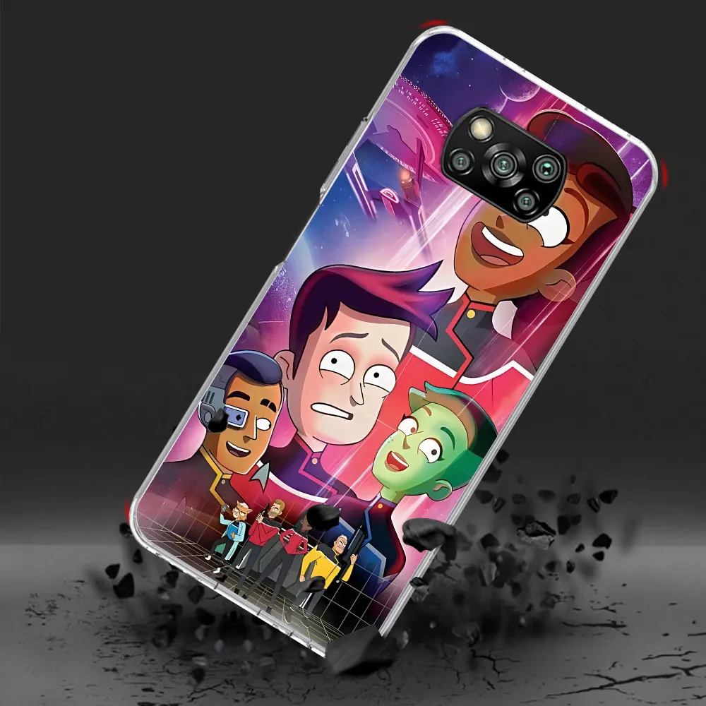 Star Trek Lower Decks Case for Xiaomi Poco X6 X5 F4 M5s X3 NFC F1 F5 M5 M3 M4 GT F3 F2 X4 Pro Transparent TPU Soft Phone Cover