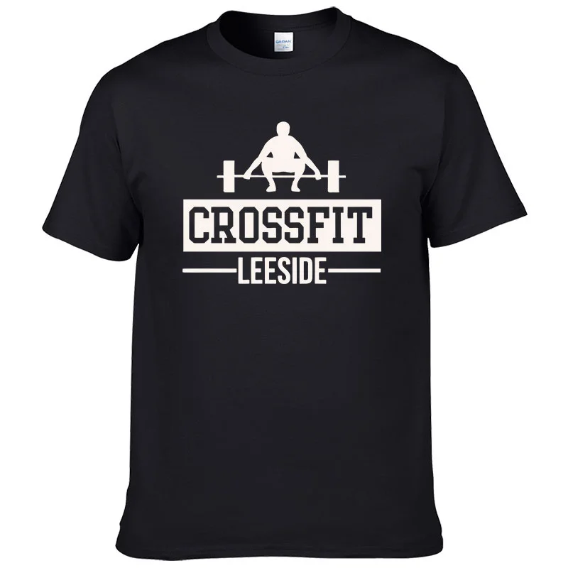 Crossfit Fitness High Quality Cotton EU size Tee harajuku men tshirt harajuku male clothing