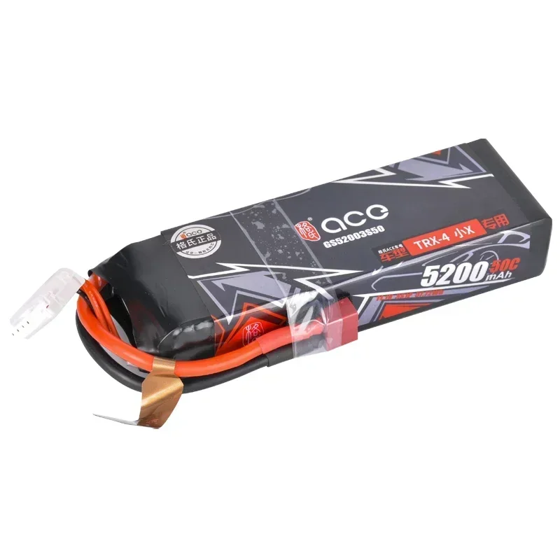 Gens ACE 3S-Batterie Lithium Fuchsia, 11.1V, 5200mAh, 50C, pour 1/10 1/8, Modèle de Voiture Électrique Télécommandée, Accessoires Bumosquito